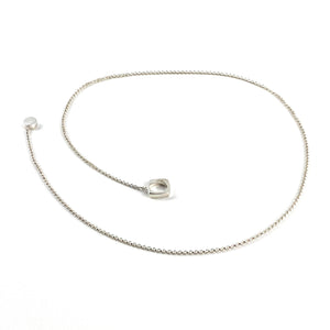 Ball & Chain Lariat Necklace - Sterling Silver