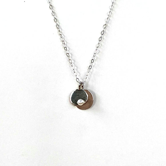 Mini Pearl Charm Necklace